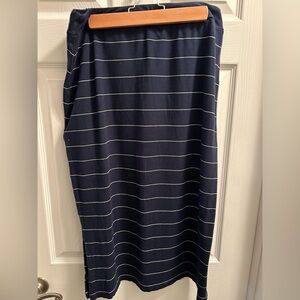 Miik Frankie Navy (Wide Pinstripe) Skirt